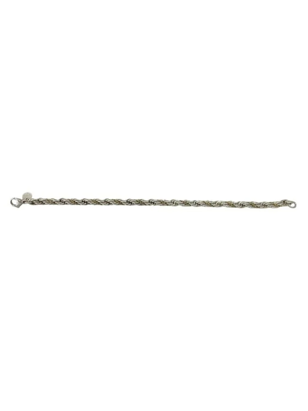 Tiffany & Co Twisted Rope Bracelet 925 Sterling Silver Gold